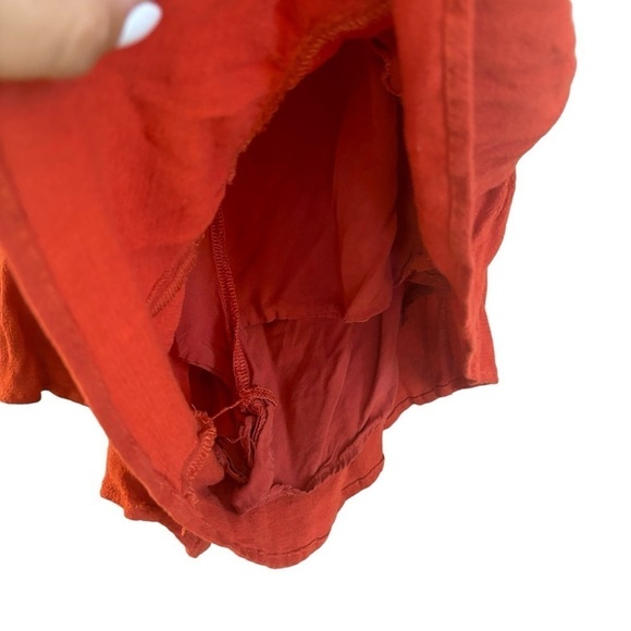 Lulu’s Bohemian Puff Sleeve Backless Bow Flounce Romper Women’s Small Western - Picture 11 of 16